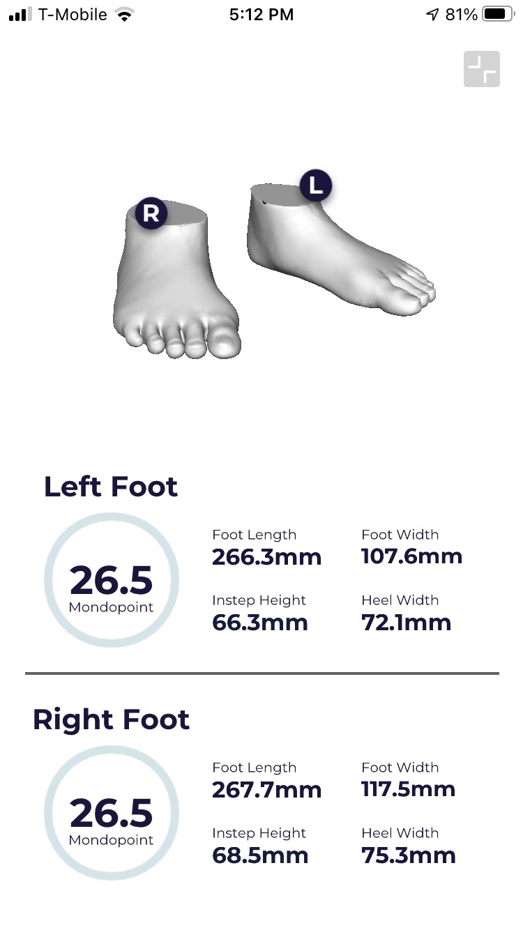 verifyt_2034.jpg /><br />
The Verifyt app generates dimensions and images for your feet like these, which you can rotate on your phone to get side views
</p>

<p class=